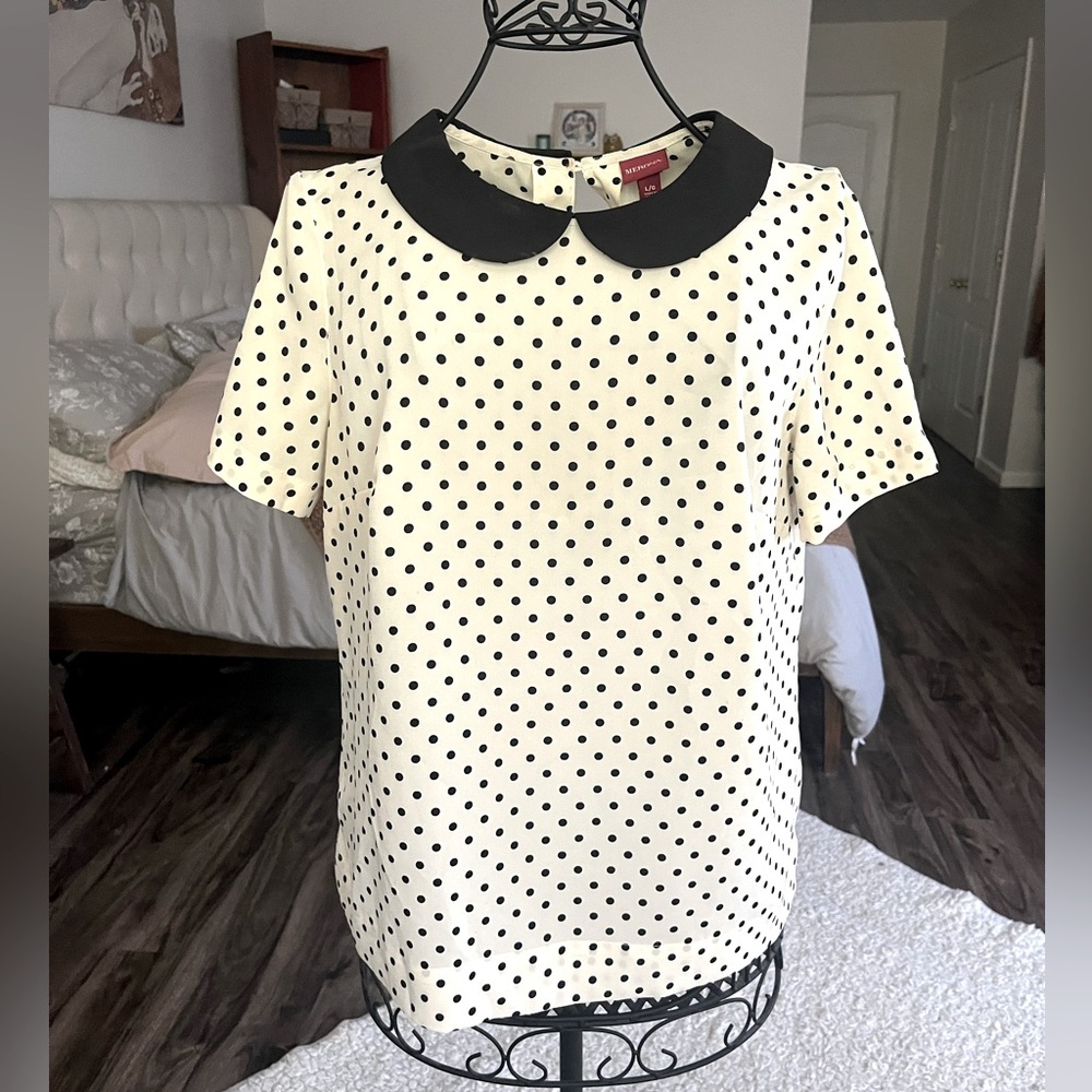 Polka dot blouse